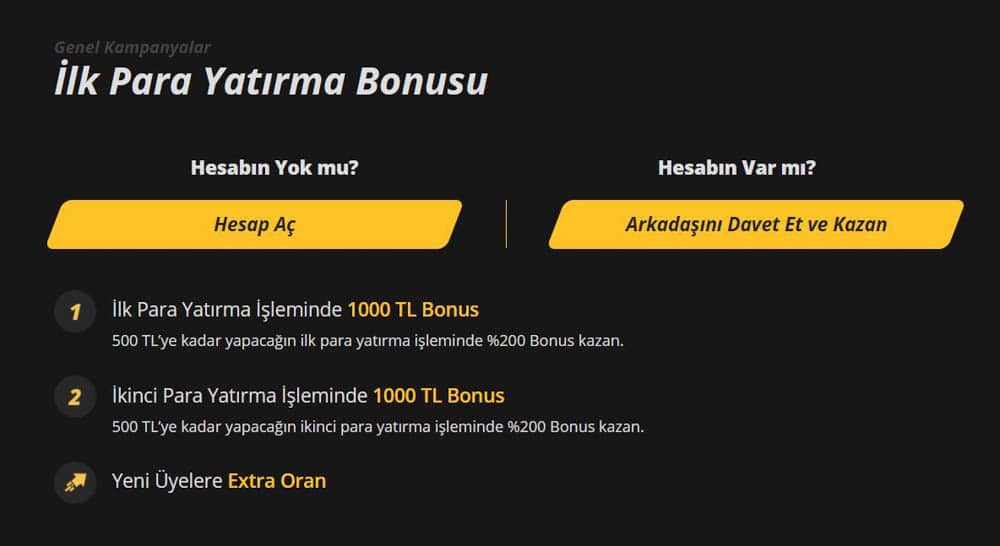 Yeni Uyelik Bonuslari Nelerdir